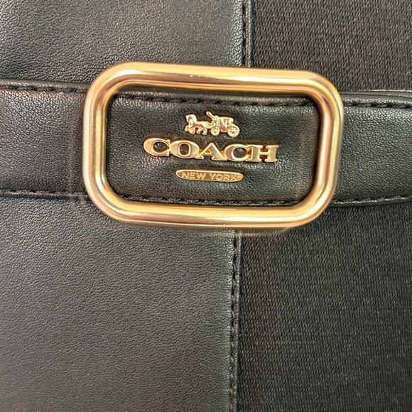 Coach Felicity Leather Riding Boots Black Gold Hardware Size 10 - Picture 6 of 11